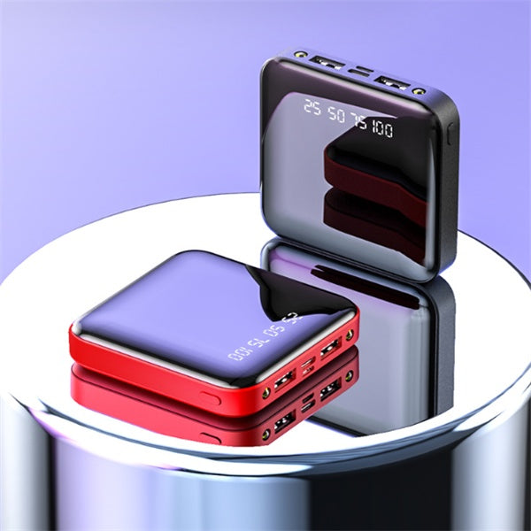 Mini Power Bank 20000 MAh With Mirror Digital Display