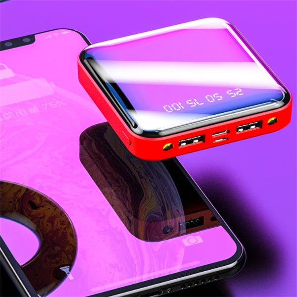 Mini Power Bank 20000 MAh With Mirror Digital Display