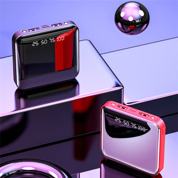 Mini Power Bank 20000 MAh With Mirror Digital Display