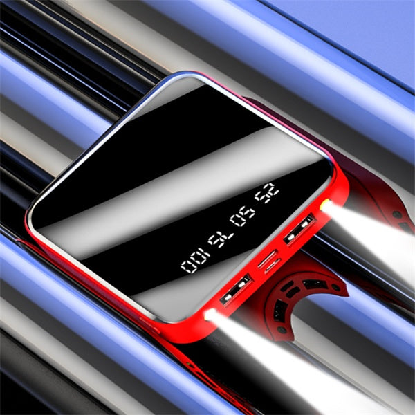 Mini Power Bank 20000 MAh With Mirror Digital Display