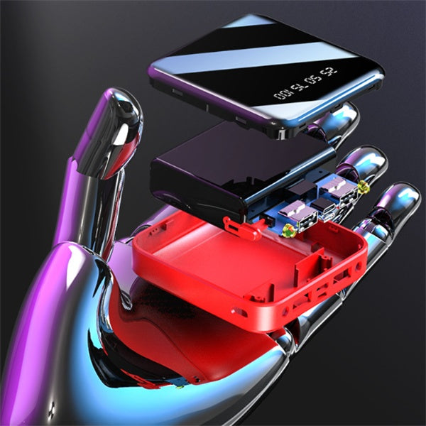 Mini Power Bank 20000 MAh With Mirror Digital Display